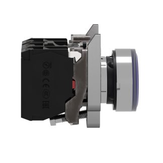 Pulsante Schneider Electric, Interruzione lenta, SPDT, luminoso, 10A, IP66, IP67, IP69, IP69K Montaggio a pannello