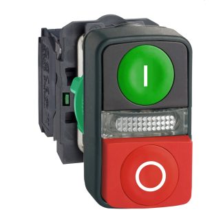 Pulsante Schneider Electric, Push-Push, SPDT, luminoso, 10A, IP66, IP69, IP69K Montaggio a pannello