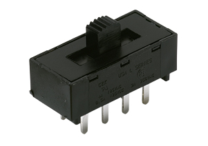 Interruttore a slitta DPDT A ritenuta Montaggio con foro passante