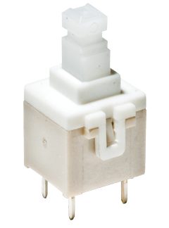 Interruttore a pulsante C & K, Momentaneo, DPDT, , 100 mA Montaggio con foro passante