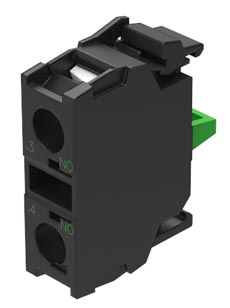 Blocco contatti EAO, 1NC, 5 → 500V, terminali a A vite