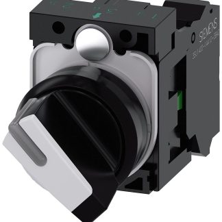 Selettore Siemens 3SU1100-2BF60-3BA0 a 2 posizioni , diam. foro 22mm