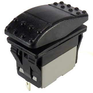 Interruttore a bilanciere RS PRO, DPDT, On-On-On, , Nero