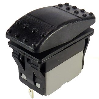 Interruttore a bilanciere RS PRO, DPDT, On-Off-(On), , Nero