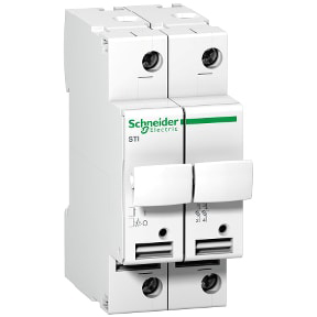 Sezionatore portafusibili Schneider Electric A9N15650, corrente max 10A, 2, fusibile , fusibile 8,5 x 31,5mm, guida DIN