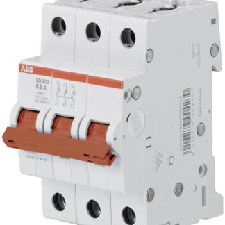 Interruttore di isolamento ABB 2CDD283101R0040 SD203/40 serie SD203, 3P, 3 NA, 40A, 440V ca