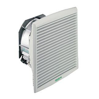 Ventilatore con filtro Schneider Electric 316 x 336mm, 207 → 244 V c.a., 562 m³/h @ 50 Hz, 586 m³/h @ 60 Hz,