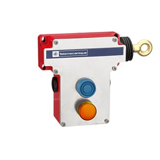 Interruttore a fune Telemecanique Sensors XY2, cavo da 70m, montaggio Lato destro