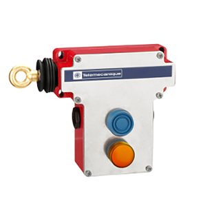 Interruttore a fune Telemecanique Sensors XY2, cavo da 70m, montaggio Lato sinistro