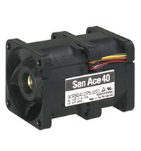 Ventola assiale in c.c. Sanyo Denki 9CRB, 54m³/h, 12 V c.c., 40 x 40 x 56mm