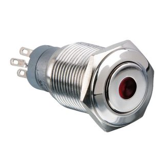 Interruttore a pulsante Arcolectric (Bulgin) Ltd, Momentaneo, DPDT, luminoso, 3 A, IP67 Montaggio a pannello