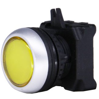 Attuatore pulsante tipo Ritorno a molla RS PRO, Giallo