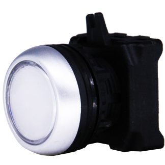 Attuatore pulsante tipo Ritorno a molla RS PRO, Bianco