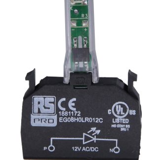 Blocco contatti luminoso RS PRO, 110V ca, LED Colore bianco