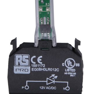 Blocco contatti luminoso RS PRO, 240V ca, LED Colore rosso