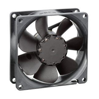 Ventola assiale in c.c. ebm-papst 8400 N, 74m³/h, 12 V c.c., 80 x 80 x 25mm