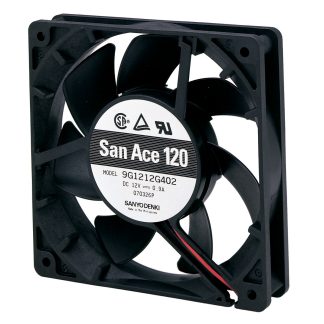 Ventola assiale in c.c. Sanyo Denki 9G, 100.2m³/h, 24 V c.c., 119 x 119 x 25mm