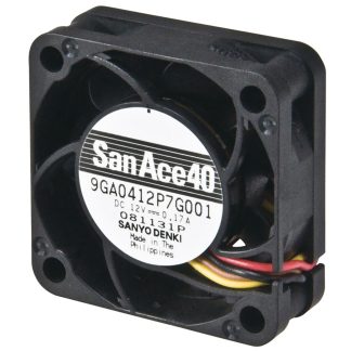 Ventola assiale in c.c. Sanyo Denki 9GA, 21.6m³/h, 12 V c.c., 40 x 40 x 15mm