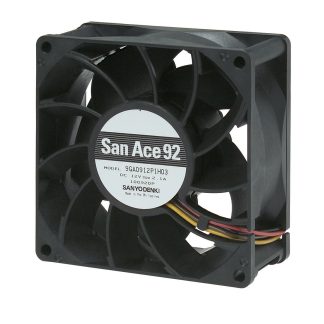 Ventola assiale in c.c. Sanyo Denki 9GA, 239.6m³/h, 48 V c.c., 92 x 92 x 38mm