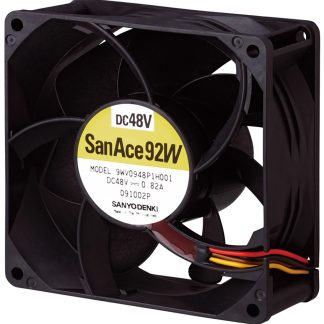 Ventola assiale in c.c. Sanyo Denki 9WV, 302.4m³/h, 48 V c.c., 92 x 92 x 38mm