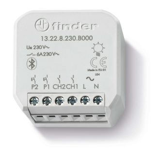 Interruttore luce Finder serie 13, 6A, 230V