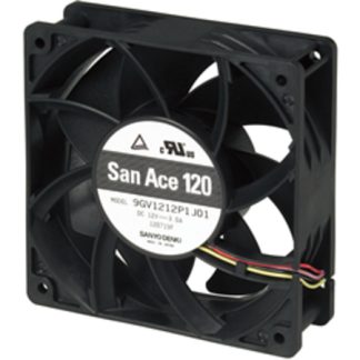 Ventola assiale in c.c. Sanyo Denki, 224cfm, 48 V c.c., 120 x 120 x 38mm