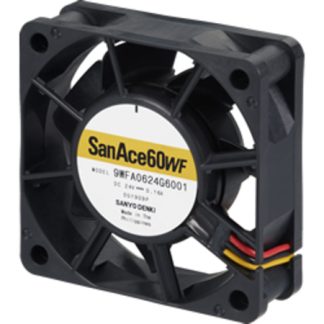 Ventola assiale in c.c. Sanyo Denki, 27.9cfm, 24 V c.c., 60 x 60 x 20mm