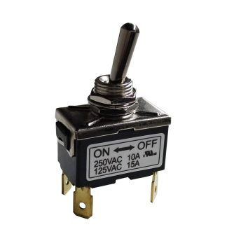 Interruttore a levetta No IP40 On-Off 1 CO con terminali Linguetta