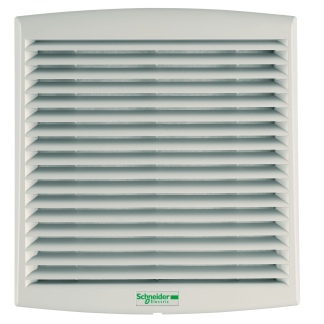 Ventilatore con filtro Schneider Electric 62 x 150mm, 48 V CC, rumorosità 49dB