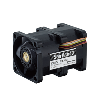 Ventola assiale in c.c. Sanyo Denki, 37.4cfm, 12 V c.c., 40 x 40 x 56mm