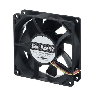 Ventola assiale in c.c. Sanyo Denki, 97.1cfm, 24 V c.c., 92 x 92 x 25mm