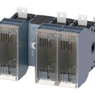 Sezionatore portafusibili Siemens 3KF4340-0MF11 8NA/8NC, corrente max 400A, 3, fusibile , fusibile NH1, NH2, Montaggio
