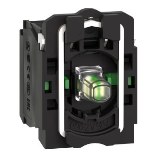 Blocco contatti luminoso Schneider Electric, 1CO, 24V, terminali a A vite, LED universale Colore bianco