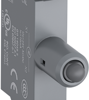 Blocco contatti luminoso ABB, 110 → 130V cc, terminali a A vite, LED Colore rosso