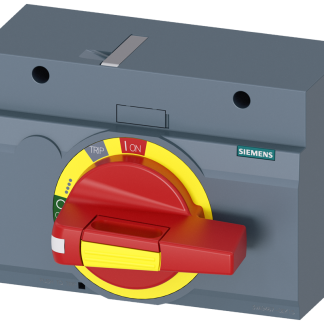 Manopola rotante Siemens 3VA9467-0EK15, Rosso/Giallo, 138mm, IP30, per 3VA1 400/630, 3VA2 400/630