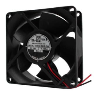 Ventola assiale in c.c. RS PRO, 75.1cfm, 24 V c.c., 80 x 80 x 32mm