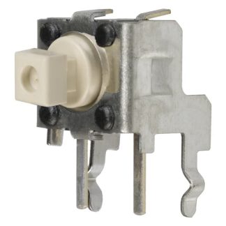 Interruttore tattile Omron, SPST, Montaggio con foro passante