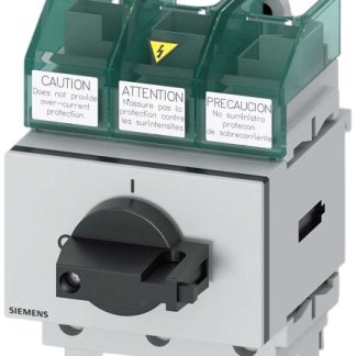 Sezionatore con interruttore Siemens 3LD5200-0TK11, corrente max 63A Integrato, 3, fusibile Classe J SENTRON 3LD5