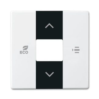 Piastra di copertura ABB, 1 modulo, Montaggio a filo, col. Bianco