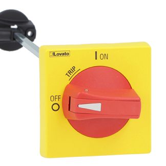 Selettore lucchettabile Lovato SM2X18200R, 200mm, IP65, per Serie SM2R, SM3R