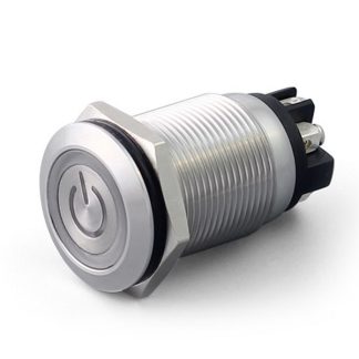 Interruttore a pulsante RS PRO, A ritenuta, DPST, luminoso, 5 A @ 250 V c.a., IP65 Montaggio a pannello