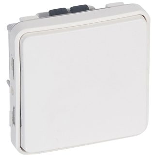 Interruttore luce Legrand, 10A, 250V, Nero, IP55 Plexo