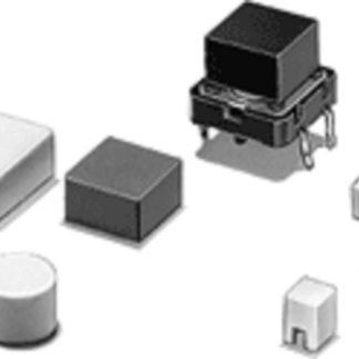 Tappo interruttore tattile Nero B32-2110 per Serie B3F, serie B3FS, serie B3W