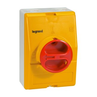 Sezionatore con interruttore Legrand 0 221 82, 4P, 20A, IP65