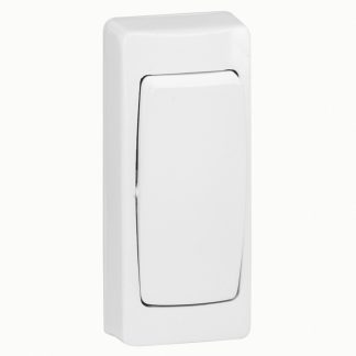 Interruttore luce Legrand, 10A, 250V, 2 vie, Colore bianco, IP31, Plastica