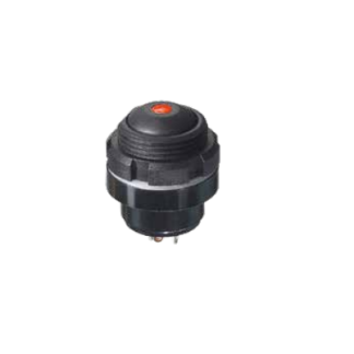 Interruttore a pulsante APEM, Momentaneo, 1 NA, , IP67 Montaggio a pannello
