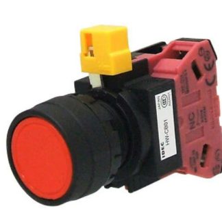 Pulsante Idec, Momentaneo, DPST, , IP20, IP65 Montaggio a pannello