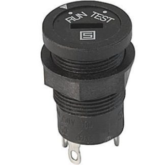 Selettore Schurter 0033.4512 a 2 posizioni , diam. foro 15.2mm