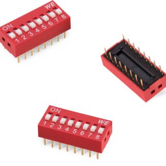 WS-DITV DIP Switch 10p 2.54mm THT red