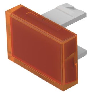 Lente pulsante Rettangolare EAO 01-901.3, colore Arancione, per uso con Pulsante